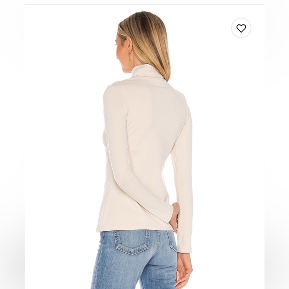 Susana Monaco Mock Neck Slashed Top, Size S - Picture 2 of 8